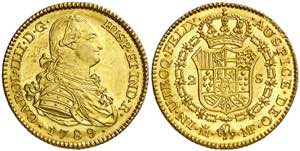1789. Carlos IV. Madrid. MF. 2 escudos. (AC. ... 