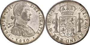 1810. Fernando VII. México. HJ. 8 reales. ... 