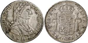 1811. Fernando VII. Santiago. FJ. 8 reales. ... 