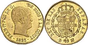 1823. Fernando VII. Barcelona. SP. 80 ... 