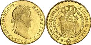 1812. Fernando VII. Cádiz. CI. 2 escudos. ... 