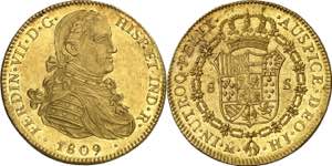 1809. Fernando VII. México. HJ. 8 escudos. ... 