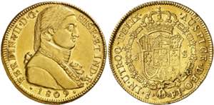 1809. Fernando VII. Santiago. FJ. 8 escudos. ... 