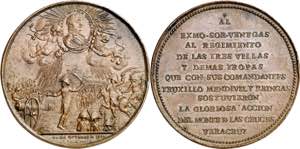 1810. Fernando VII. Veracruz. Batalla del ... 