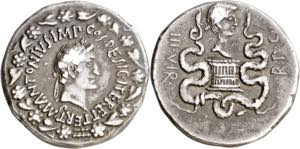 (39 a.C.). Marco Antonio y Octavia. Efeso. ... 