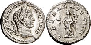 (214 d.C.). Caracalla. Denario. (Spink 6814) ... 