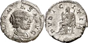 (218-220 d.C.). Julia Maesa. Denario. (Spink ... 