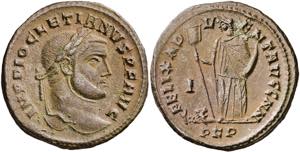 (298 d.C.). Diocleciano. Cartago. Follis. ... 