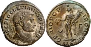 (295-296 d.C.). Diocleciano. Alejandría. ... 