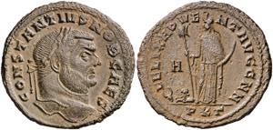 (298 d.C.). Constancio I, Cloro. Cartago. ... 