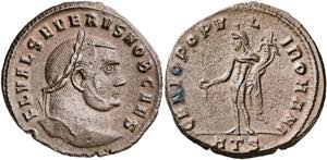 (305-306 d.C.). Severo II. Heraclea. Follis. ... 