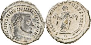 (306 d.C.). Maximino II, Daza. Cartago. ... 