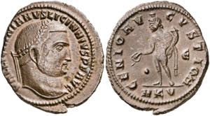 (312 d.C.). Licinio padre. Cyzicus. Follis. ... 