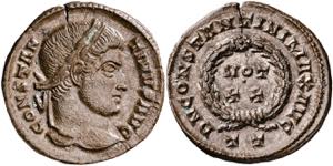(320-321 d.C.). Constantino I. Ticinum. AE ... 
