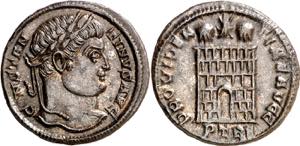 (327-328 d.C.). Constantino I. Treveri. ... 