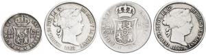1865, 1867 y 1868. Isabel II. Manila. 10 y ... 