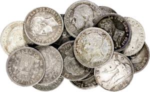 1869 a 1926. 50 céntimos. Lote de 16 ... 