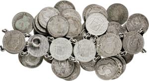 1880 a 1926. 50 céntimos. Lote de 49 ... 