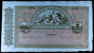 18... (1857). Banco de Bilbao. 4000 reales ... 
