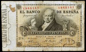 1889. 25 pesetas. (Ed. B81) (Ed. 297). 1 de ... 