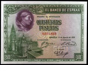 1928. 500 pesetas. (Ed. C7) (Ed. 356). 15 de ... 