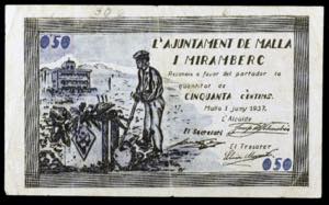Malla i Miramberc. 50 céntimos. (T. 1616a). ... 
