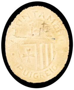 Puigreig. 1 peseta. (T. 2351). Cartón ... 