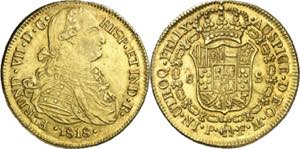 1818. Fernando VII. Popayán. FM. 8 escudos. ... 