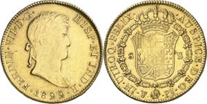 1822. Fernando VII. Potosí. PJ. 8 escudos. ... 