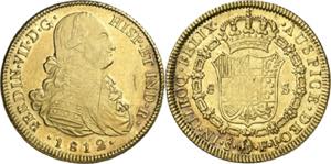 1812. Fernando VII. Santiago. FJ. 8 escudos. ... 