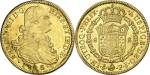 1813. Fernando VII. Santiago. FJ. 8 escudos. ... 