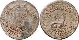 1820. Fernando VII. Manila. 1/8 de real. ... 