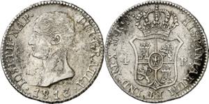1813. José Napoleón. Madrid. RN. 4 reales. ... 