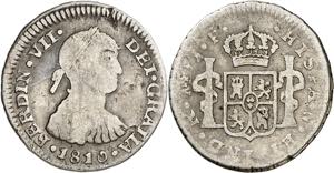 1810. Fernando VII. Lima. JP. 1/2 real. (AC. ... 