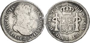 1812. Fernando VII. Lima. JP. 1/2 real. (AC. ... 