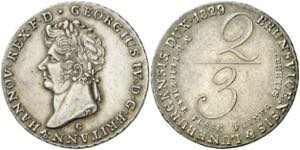 Alemania. Hannover. 1829. Jorge IV. C ... 