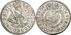 Austria. 1632. Leopoldo I. Hall. 10 kreuzer. ... 