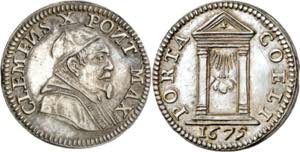 Vaticano. 1675. Clemente X (1670-1676). ... 