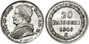 Vaticano. 1849. Pío IX (1846-1878). ... 