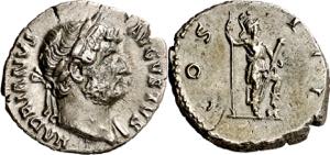 (126-127 d.C.). Adriano. Denario. (Spink ... 
