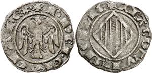 Pere II (1276-1285). Sicília. Doble diner. ... 