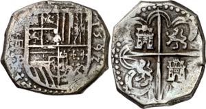 1592. Felipe II. (Sevilla). B. 4 reales. ... 