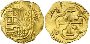 1594. Felipe II. Toledo. C. 2 escudos. (AC. ... 