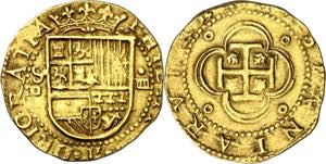 s/d. Felipe II. Sevilla. . 4 escudos. (AC. ... 