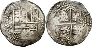 s/d. Felipe III. Potosí. Q. 8 reales. (AC. ... 