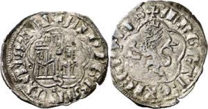 Alfonso XI (1312-1350). Sevilla. Dinero. ... 