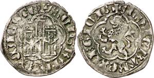 Alfonso XI (1312-1350). Sevilla. Dinero. ... 