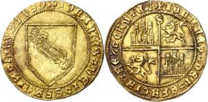 Juan II (1406-1454). Sevilla. Dobla de la ... 