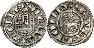 Fernando IV (1295-1312). Córdoba. Dinero. ... 