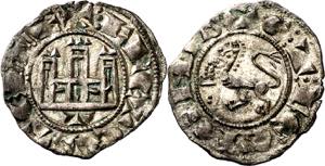 Fernando IV (1295-1312). Toledo. Dinero. ... 